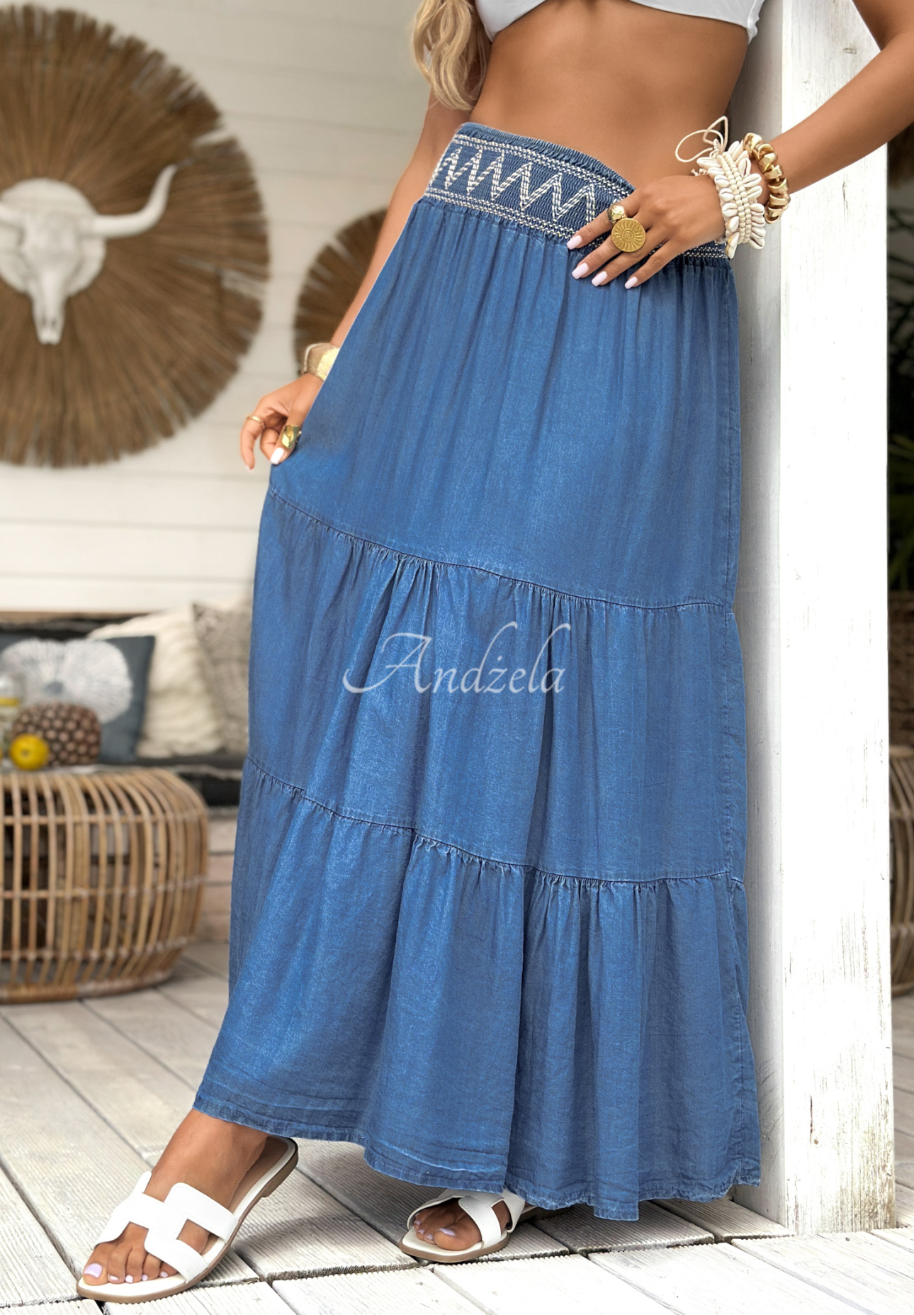 Maxi-Rock Extremely Welcome Blau