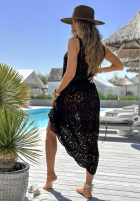 Ażurowa Kleid boho Samira Schwarz