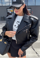 Skórzana Bikerjacke La Milla Really Notice Schwarz