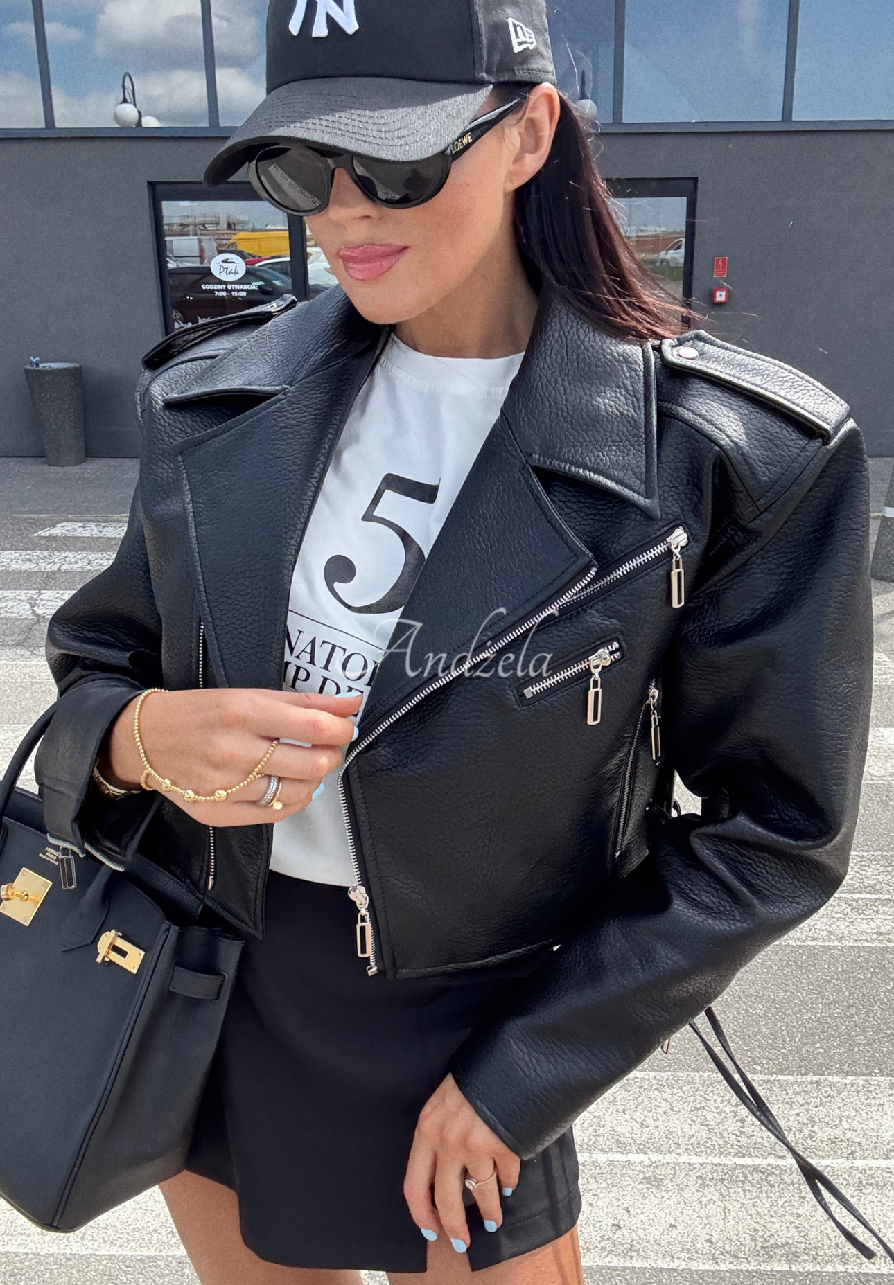 Leder-Bikerjacke La Milla Really Notice Schwarz