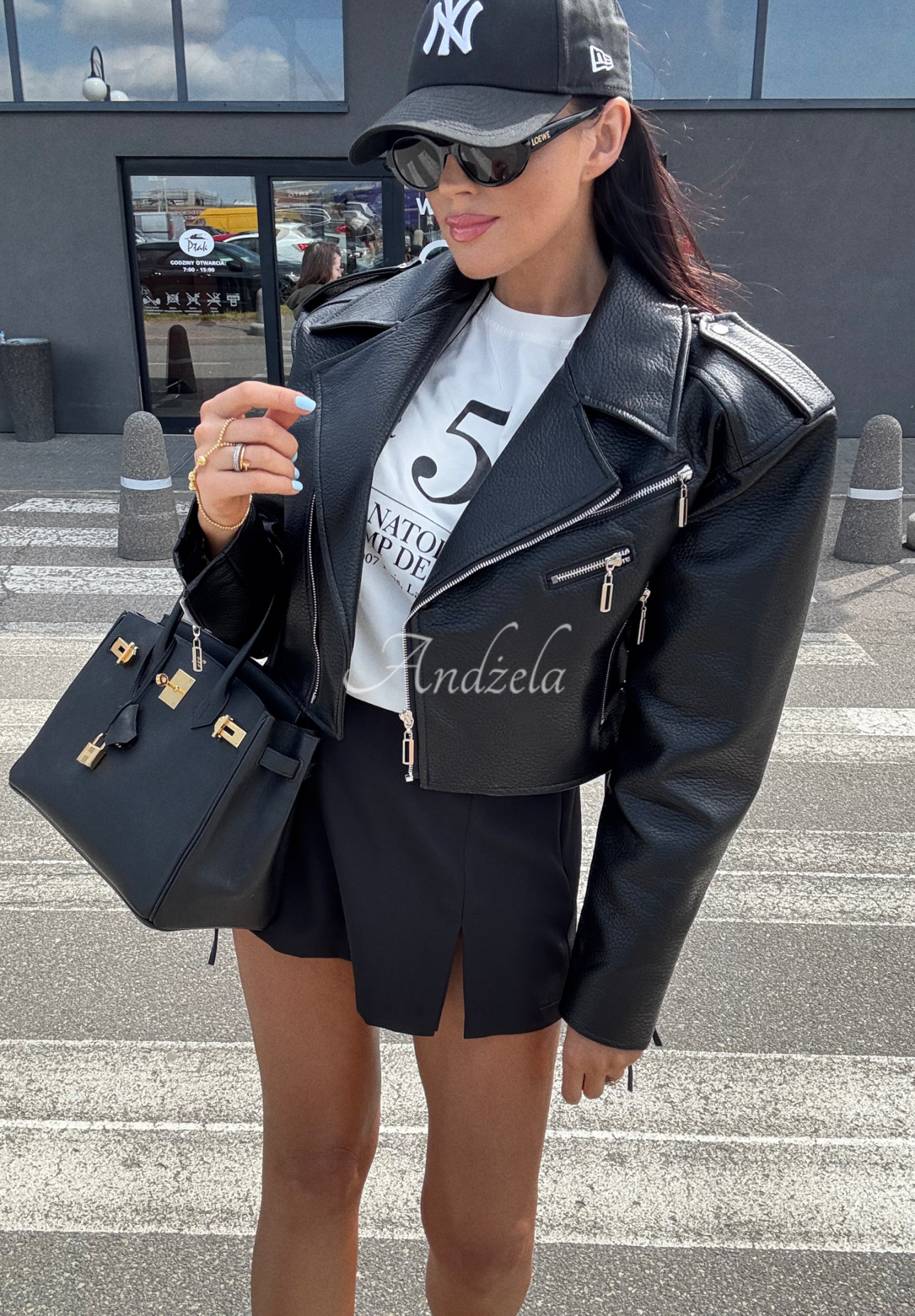 Leder-Bikerjacke La Milla Really Notice Schwarz