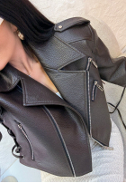 Skórzana Bikerjacke La Milla Really Notice Schokoladenbraun