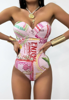 Wzorzysty kostium kąpielowy La Milla Sunbathing Today różowy