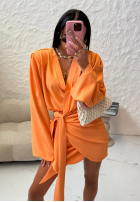 Jumpsuit z paskiem La Milla Welcome Back Orange