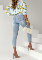 Hose Jeans skinny Used To Each Other Hellblau
