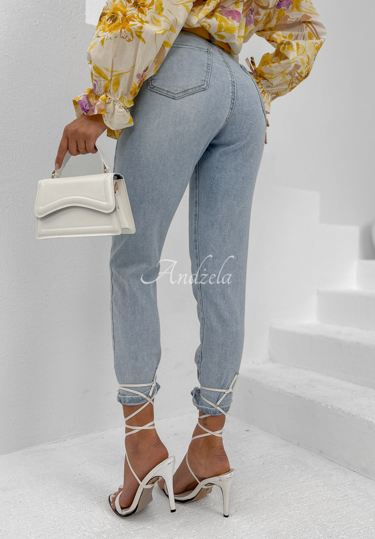 Jeanshose Life With Somebody Hellblau