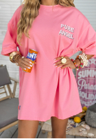 T-Shirt oversize z nadrukiem MC Pure Angel Rosa