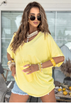T-Shirt oversize Need To Breathe Bananengelb
