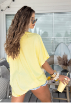 T-Shirt oversize Need To Breathe Bananengelb