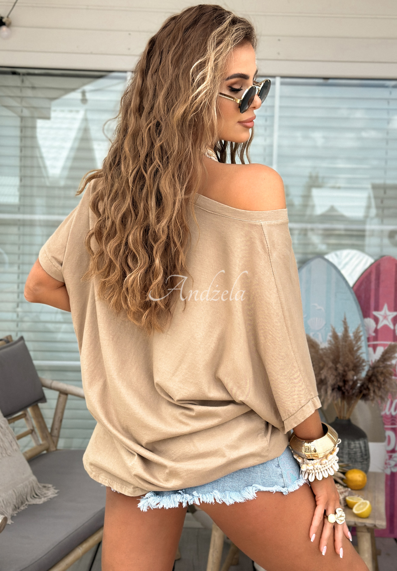 T-Shirt oversize Need To Breathe Beige