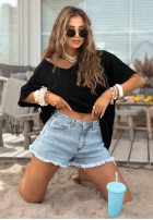 T-Shirt oversize Need To Breathe Schwarz