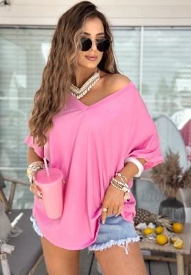 T-Shirt oversize Need To Breathe Rosa