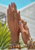 Pierścionek z muszelkami Lavande złoty