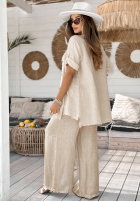 Lniana Hemd Let’s Sail Away Beige