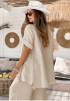 Lniana Hemd Let’s Sail Away Beige