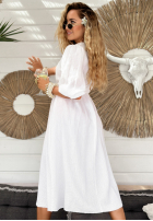 Muślinowa sukienka Make Me Happy biała
