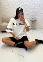 T-Shirt mit Print La Milla Love Paris Weiß