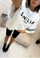 T-Shirt mit Print La Milla Love Paris Weiß