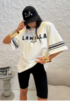 T-Shirt mit Print La Milla Love Paris Weiß