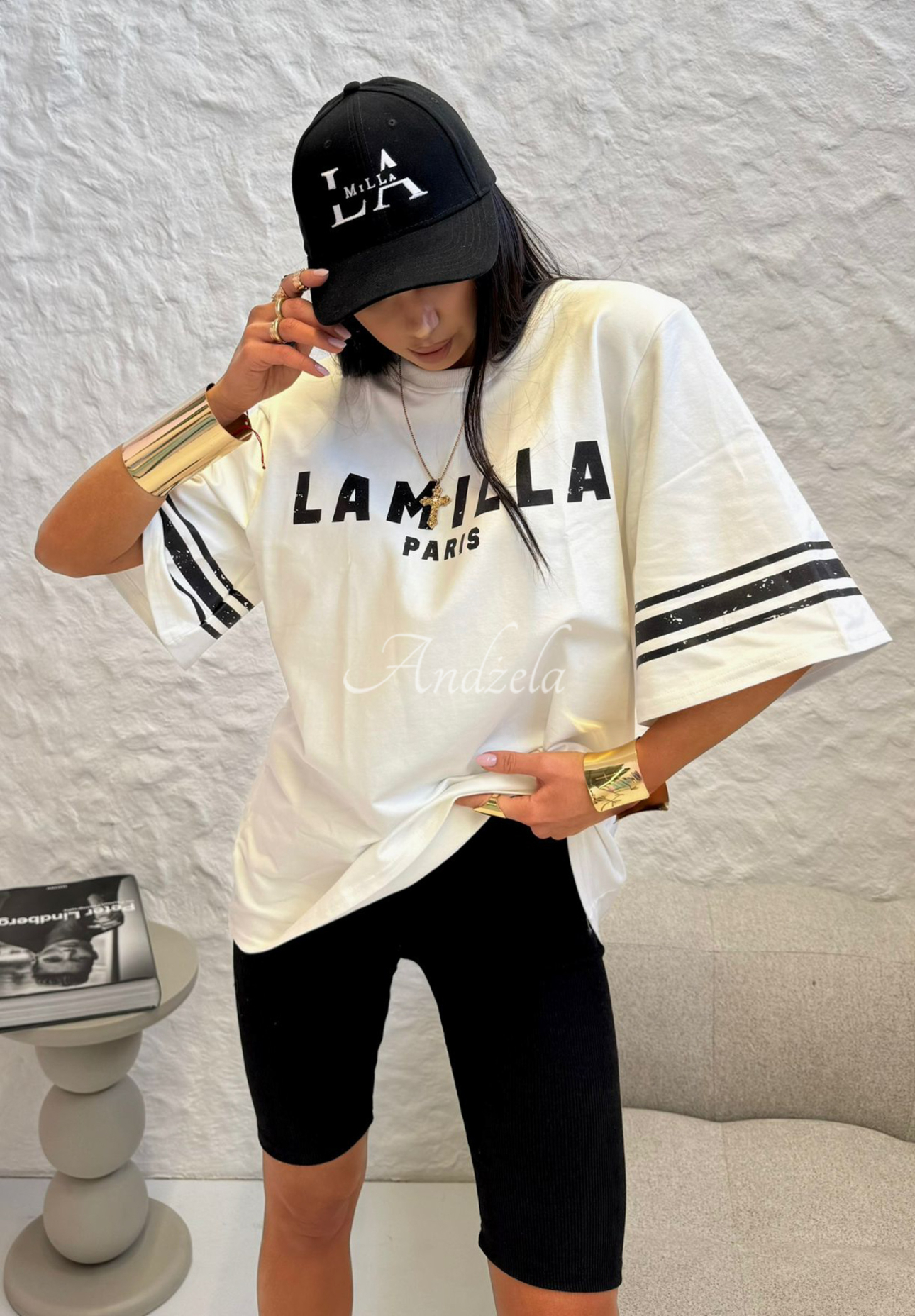 T-Shirt mit Print La Milla Love Paris Weiß