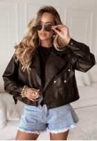 Skórzana Bikerjacke Your Words Schwarz