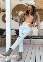 Hose Jeans z przetarciami Miss Ripps Hellblau