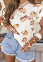 T-Shirt w muszelki Every Seashell Weiß