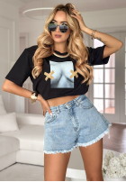T-Shirt z nadrukiem MC Do Not Look Schwarz
