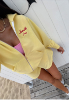 Sweat Set Sweatshirt i spodenki La Milla Never Afraid Bananengelb