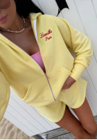 Sweat Set Sweatshirt i spodenki La Milla Never Afraid Bananengelb