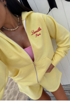Sweat Set Sweatshirt i spodenki La Milla Never Afraid Bananengelb
