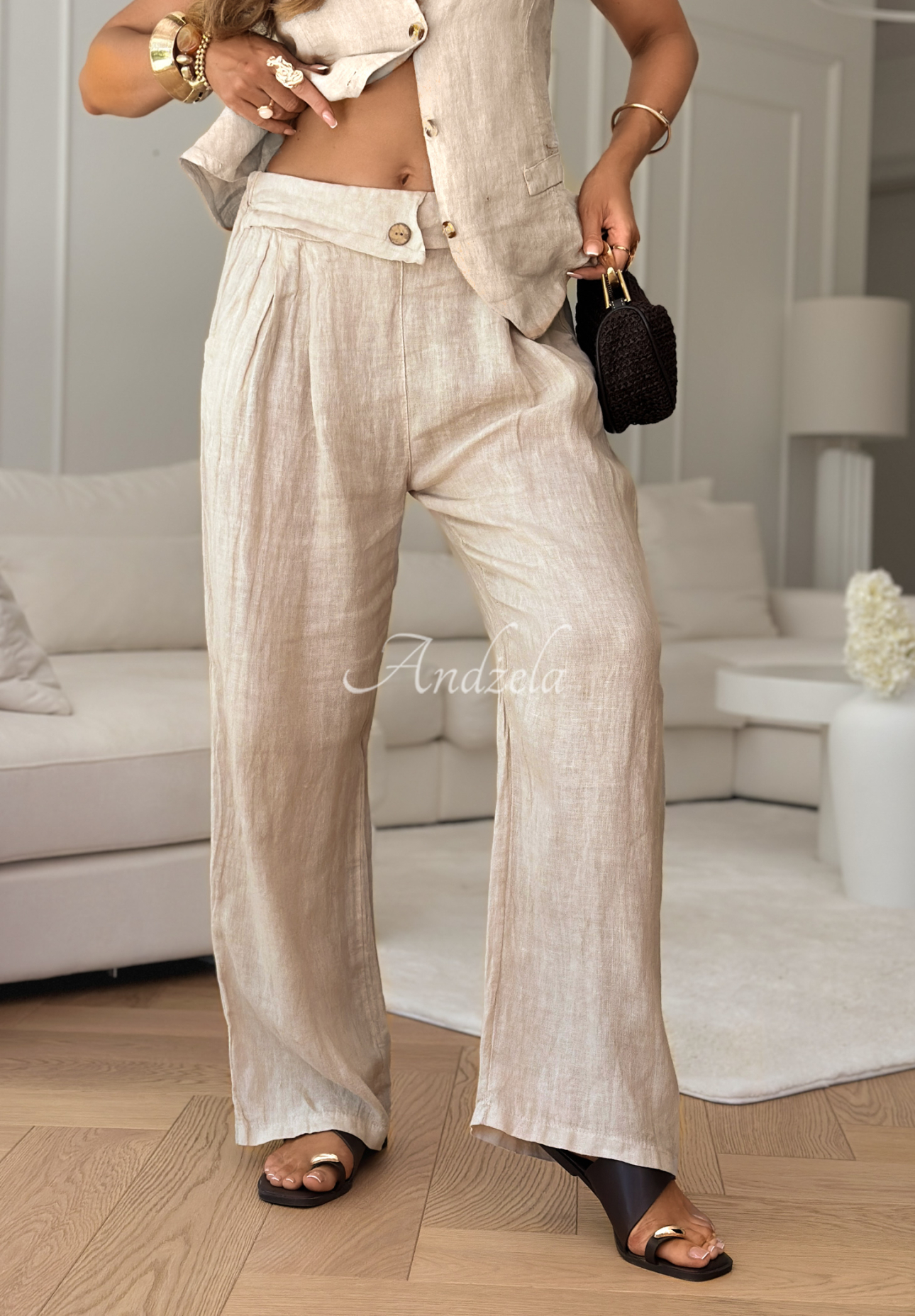 Leinenhose Sun Oasis Beige