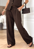Lniana Hose Sun Oasis Schwarz