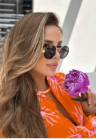 Okrągłe Brille przeciwsłoneczne Clarity Gold-Schwarz