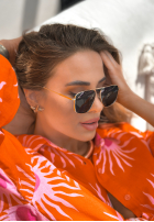 Brille przeciwsłoneczne Glamorous Glances Gold-Schwarz