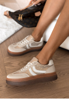 Sportschuhe w zwierzęcy print Flexi Feet Beige