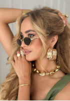 Brille przeciwsłoneczne Vision Wave Gold-Schwarz