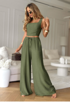 Set top i Hose wide leg La Colorada Khaki