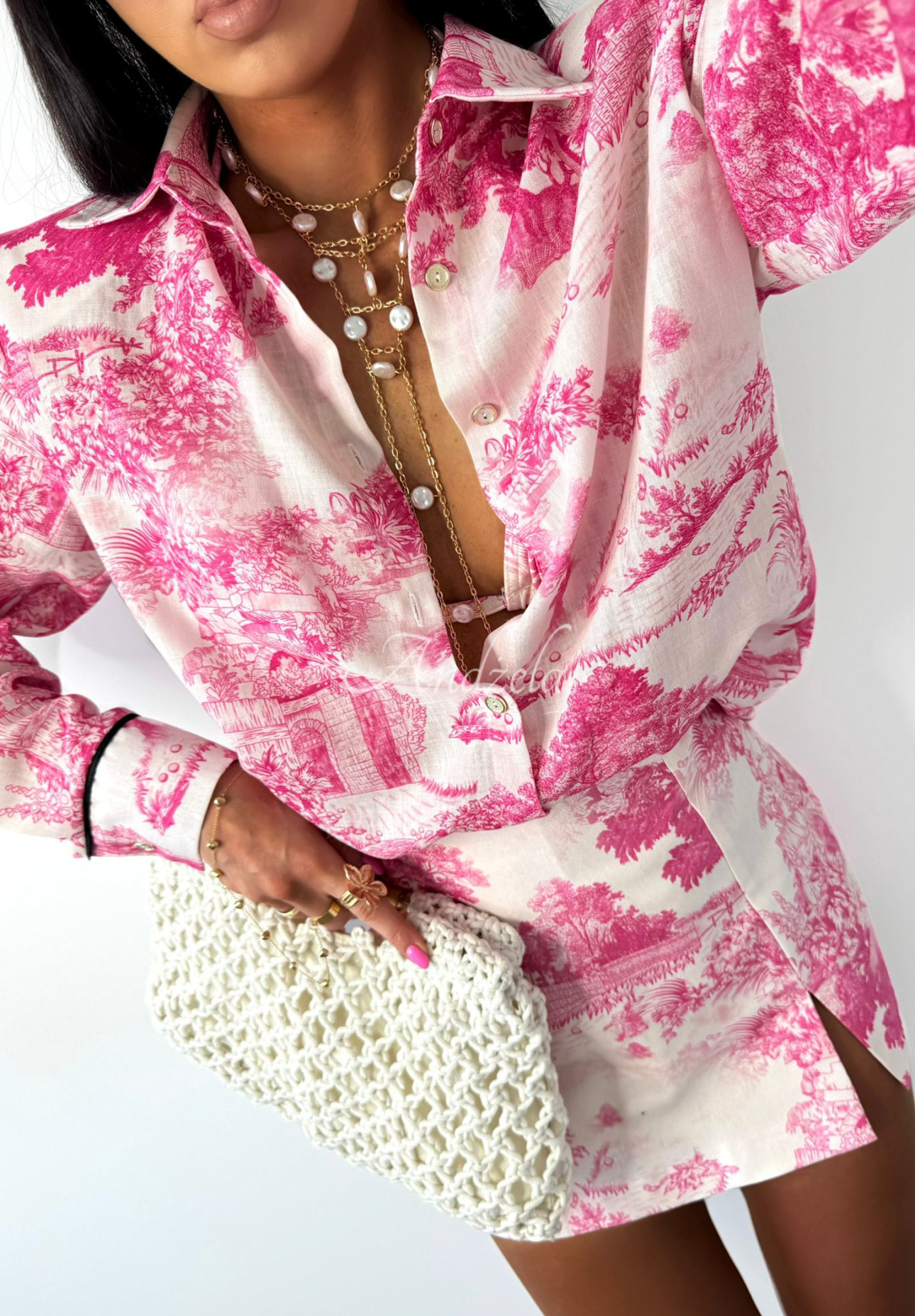 Viskosehemd und Muster La Milla Dreamy Places Rosa