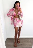 Spódnico-spodenki we wzory La Milla Dreamy Places różowe