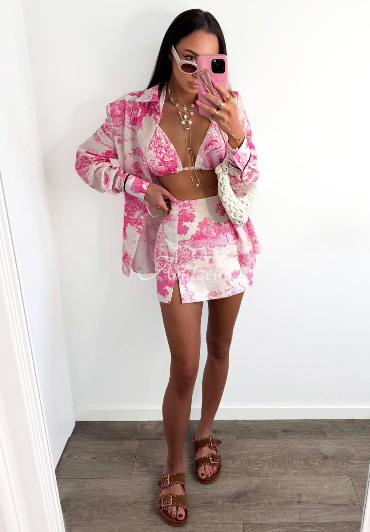 La Milla Dreamy Places patterned skirt-shorts pink