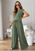 Set tank top i Hose wide leg The Two Of Us Khaki