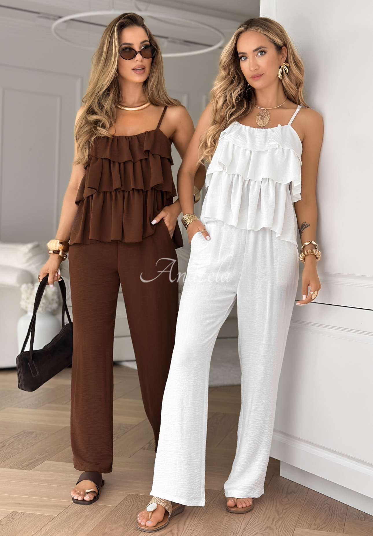 Set Hose und Top Be Your Own Muse Schokoladenbraun