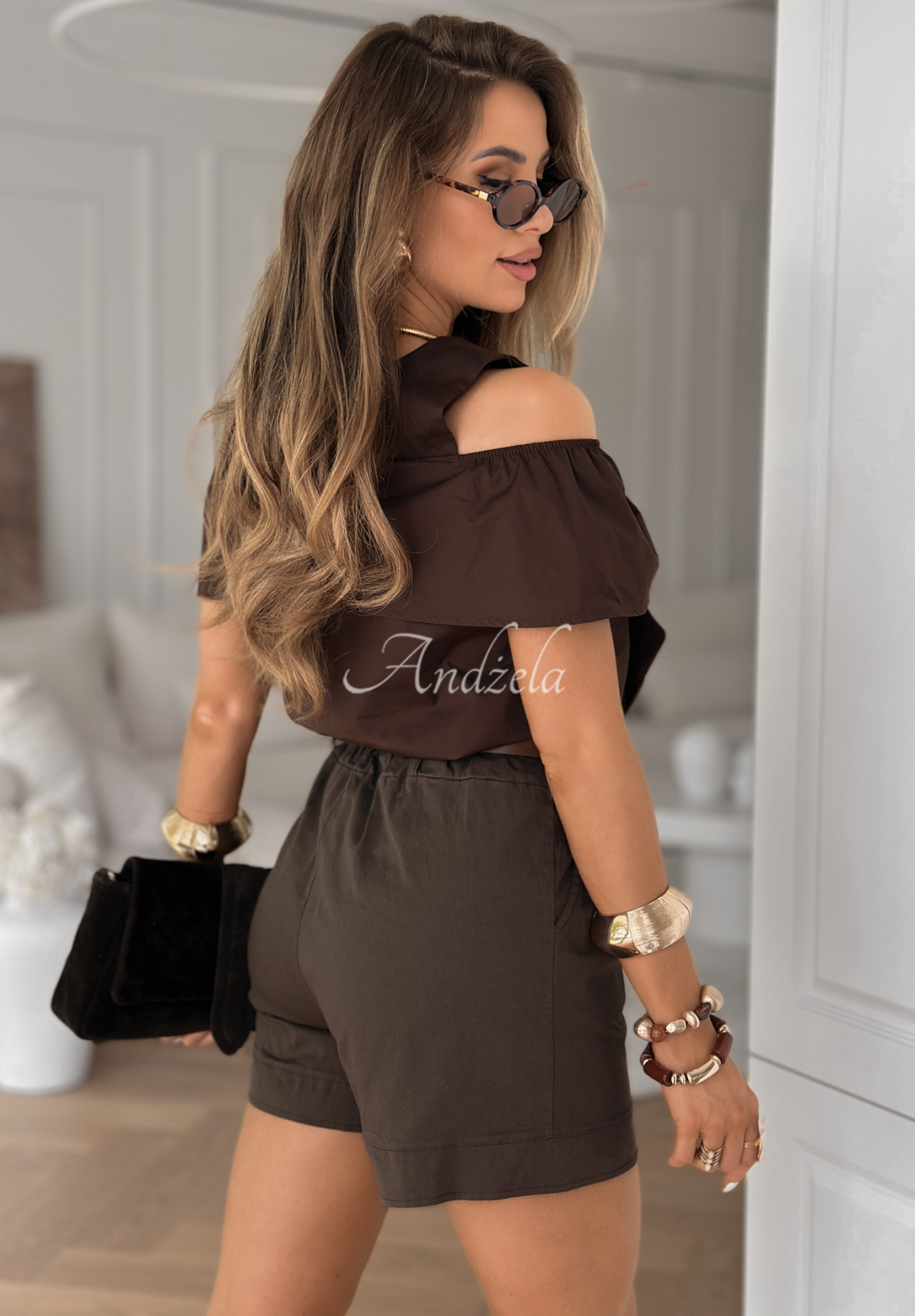 Paradise Hill bow top chocolate