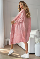 Cardigan oversize Feather Light Altrosa