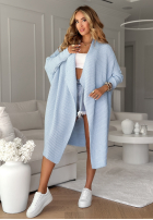 Cardigan oversize Feather Light Himmelblau