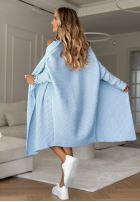 Cardigan oversize Feather Light Himmelblau