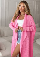 Cardigan oversize Feather Light Rosa