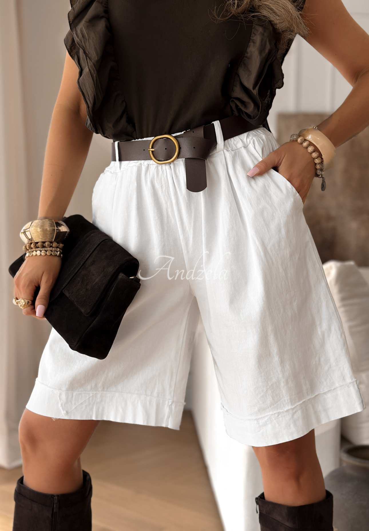 Stoffhose Define Your Style Weiß