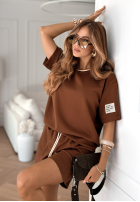 Set T-Shirt i krótkie spodenki masełko Play Like A Girl Camel